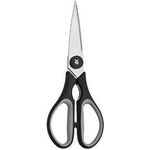 WMF Touch Küchenschere 21 cm, Haushaltsschere mit Sägeschliff, Cromargan Edelstahl Kunststoffgriff, schwarz