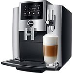 Jura S8 15187 Kaffeevollautomat, Display, Wasserfilter, 1450 Watt, silber-schwarz, mit Milchsystem