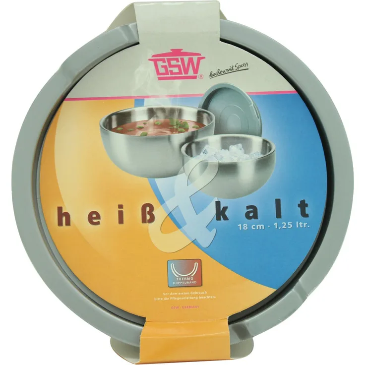 GSW Thermoschüssel mit Deckel 18cm 1,3L