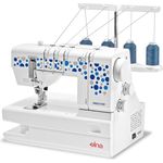 Elna easycover Coverlock-Nähmaschine, weiß