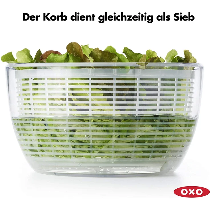 OXO Good Grips Salatschleuder, Kunststoff, 4,2 Liter, Anti-Rutsch-Boden – Bild 5