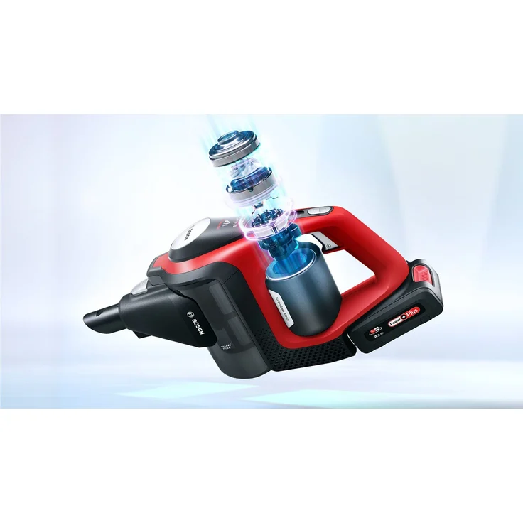 Bosch BCS8224PET Unlimited Gen2 Serie 8 Handstaubsauger, 65 min Akkubetrieb, Akkuwechsel-Option, schwarz-rot – Bild 11