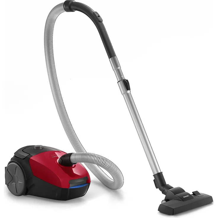 Philips FC8243-09 PowerGo kompakter (Bodenstaubsauger, 750 W, AAA-Energie-Label, Allergiefilter) rot