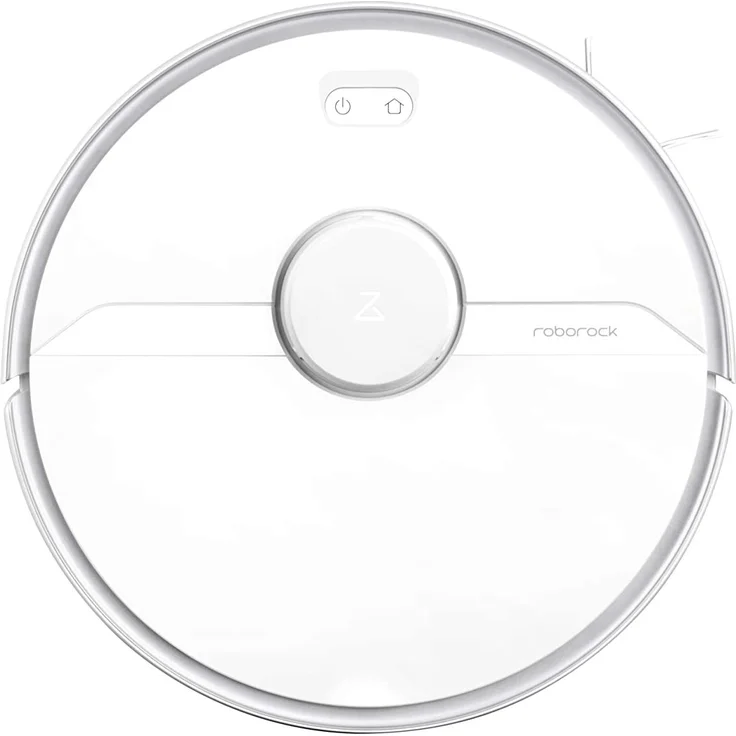 Roborock S6 Pure White Saugroboter mit Wischfunktion, 150 min Akkubetrieb, App- und Sprachsteuerung, Lasernavigation, weiß – Bild 2