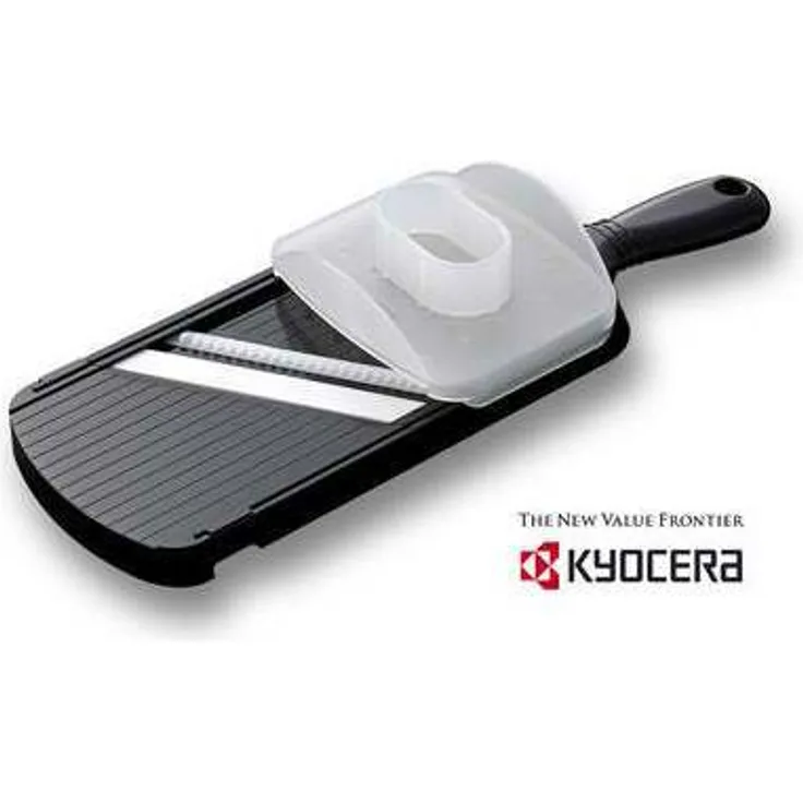 KYORA Keramik-Juliennehobel CSN-182-NBK Juliennehobel, mit besonders scharfer Keramikklinge für sauberes Julienne hobeln. Inklusive Fingerschutz. Schwarz. Maße: 27,7 x 9,2 x 1,6 cm