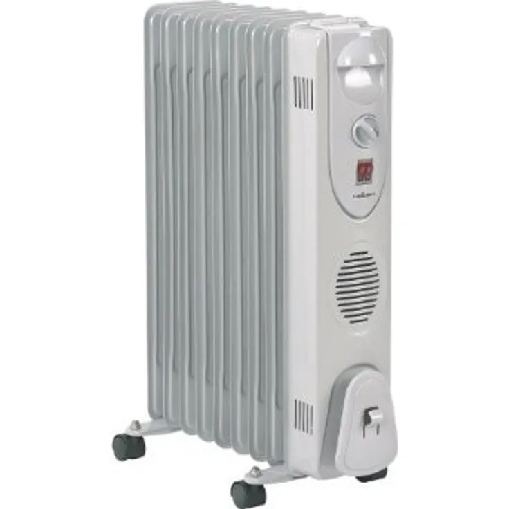 Heller HRO 2009 Elektrische Raumheizung Innenraum Grau - Elektrische Raumheizungen (Innenraum, Flur, Grau, 2000 W), Radiator