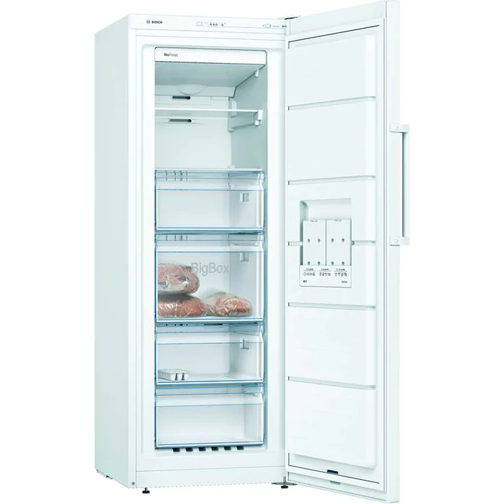 Bosch GSN29VWEP Gefrierschrank, freistehend, weiß, NoFrost, Schnellgefrieren, FreshSense, Breite 60 cm, Energieklasse E – Bild 3