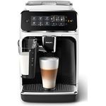 Philips 3200 Serie EP3243-50 Kaffeevollautomat, 5 Kaffeespezialitäten (LatteGo Milchsystem) Weiß-Klavierlack-schwarz