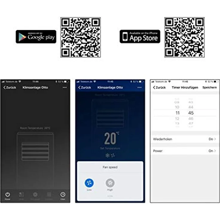 Clatronic CL 3716 Mobiles Klimagerät, e App für WiFi-Steuerung, 9000 BTU Kühlleistung für große Räume, inkl. Fensterkit zum Abdichten – Bild 2