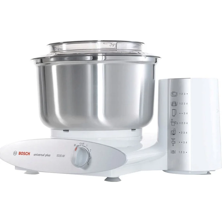 Bosch MUM6N21 Universal Plus Küchenmaschine, 1000W, 6,2L Edelstahlschüssel, 4 Geschwindigkeiten, silber, Serie: MUM6  – Bild 11
