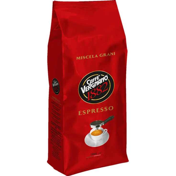 Caffè Vergnano 1882 Espresso ganze Bohne 1000g – Bild 1