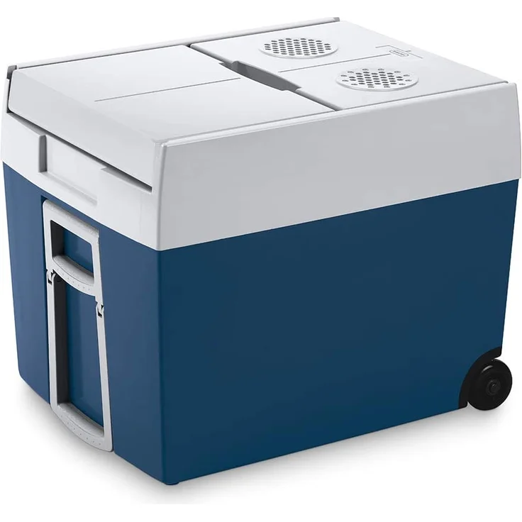 Mobicool MT48W AC-DC - elektrische Kühlbox mit Rollen passend für eine komplette Getränkekiste- Bierkiste, Energieeffizienzklasse F, 48 Liter, 12 V und 230 V für Auto, Lkw und Steckdose, blau – Bild 3