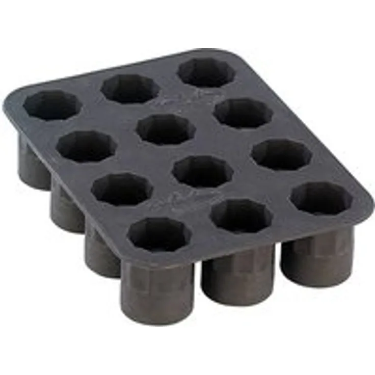 3x Silikon Eisform für 12 Eisgläser 4cl Eisglas Eisglasform Eiswürfel Eiswürfelform