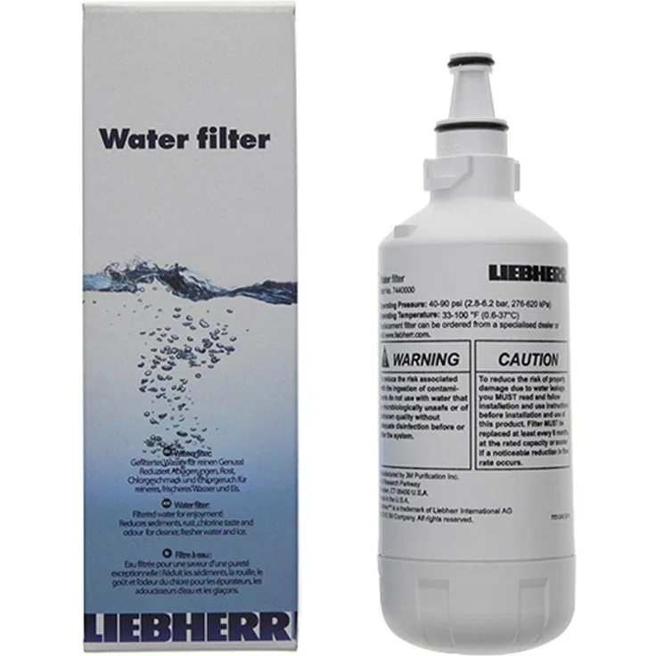 Liebherr 7440000 und 744000200 Kühlschrank-Wasserfilter OEM, weiß, klein