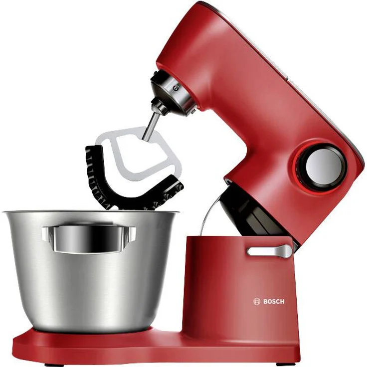 Bosch MUM9A66R00 OptiMUM Küchenmaschine mit Planetenrührwerk, 1600W, 5,5L Schüssel, rot, Serie: MUM9 – Bild 2