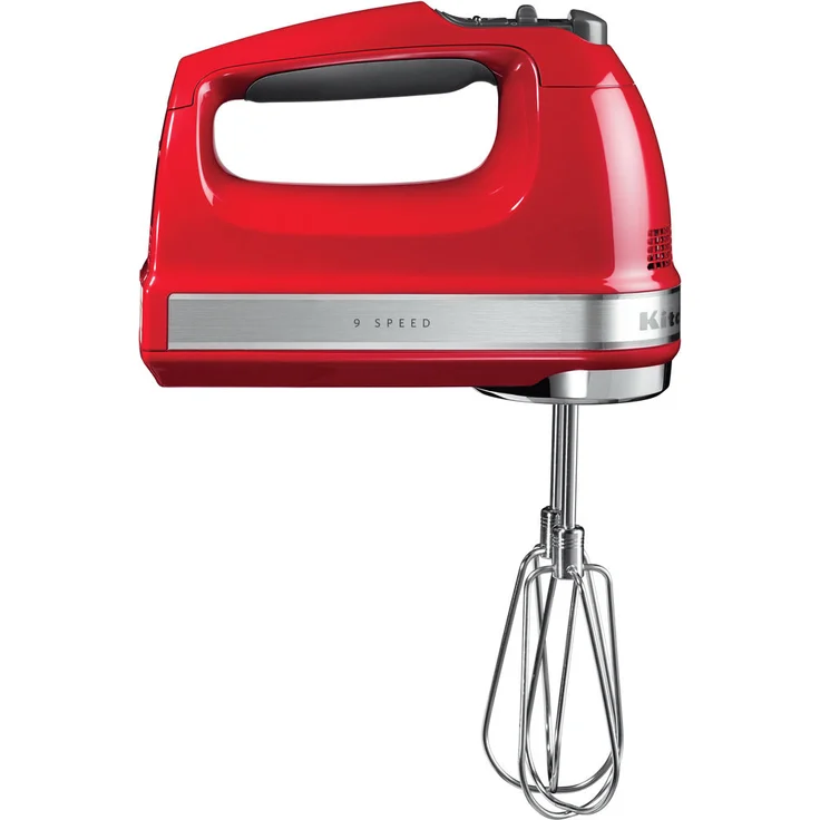 KitchenAid 5KHM9212EER Handmixer, 85 Watt Leistung, 9 Geschwindigkeitsstufen, LED-Anzeige, empire rot – Bild 3