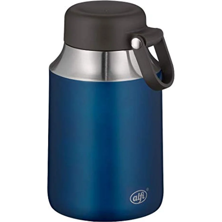 alfi City Food Jar Thermospeisegefäß, Edelstahl, Blau, 550ml – Bild 1
