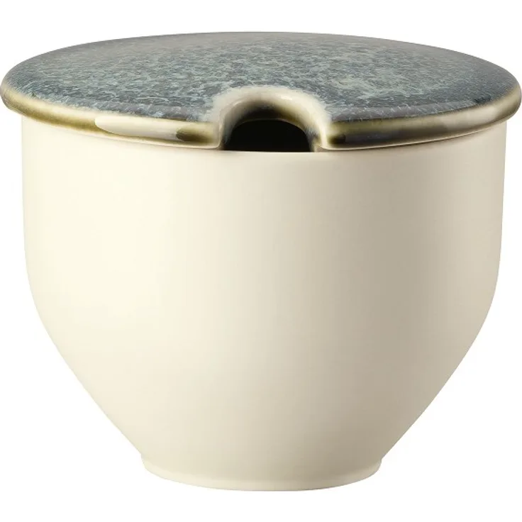 Rosenthal Junto Aquamarine Zuckerdose mit Einschnitt aquamarin