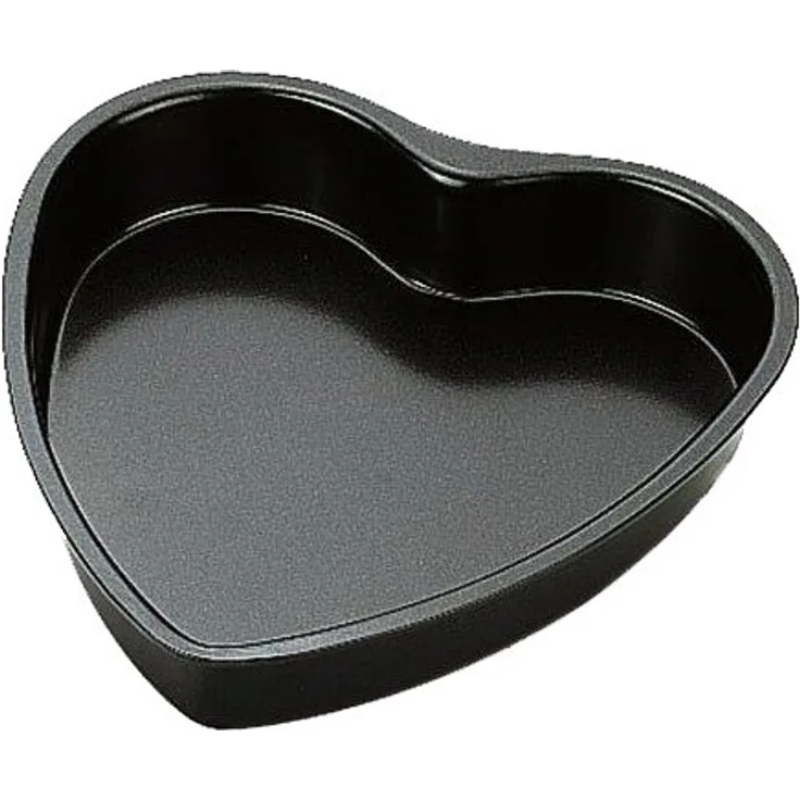Ibili 820724 Herz-Backform, Edelstahl, Antihaftbeschichtung, 24 cm
