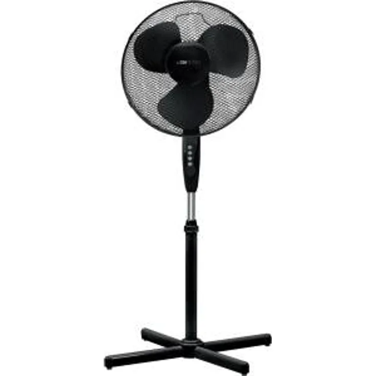 Clatronic VL 3603 S Standventilator 40 cm Durchmesser, oszillierend, 3 Geschwindigkeitsstufen, Neigungswinkel verstellbar, schwarz