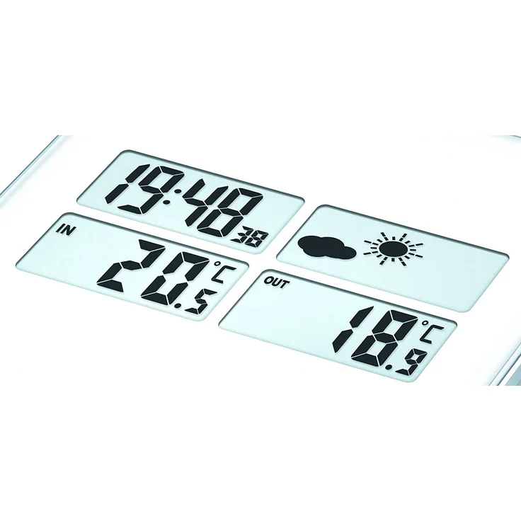 Beurer KS 80 Küchenwaage (5 in 1 Waage mit integrierter Wetterstation, Uhrzeit, Weckfunktion und Timer) – Bild 3