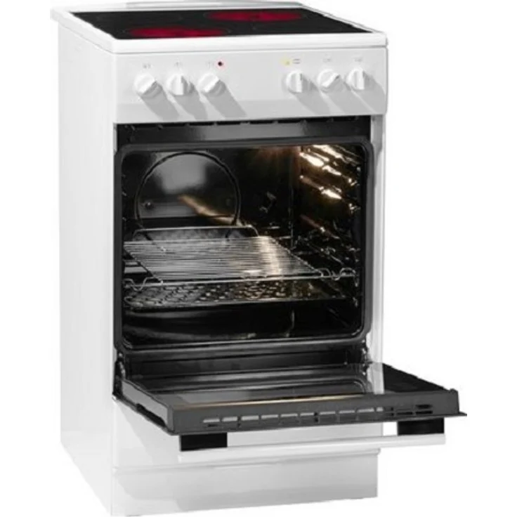 Amica SHC 11505 W, Herd, A, Standgerät, Betriebsart Ofen elektrisch, Betriebsart Kochfeld elektrisch, Anzahl Kochfelder 4, Volumen 69 l, Breite 50 cm, Selbstreinigung ja, hydrolytische Selbstreinigung, Ober-Unterhitze (konventionell) – Bild 2