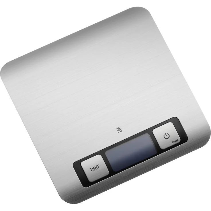 WMF Digitale Küchenwaage Backwaage Haushaltswaage silber Edelstahl grammgenau hohe Präzision 5kg Maximalgewicht – Bild 2