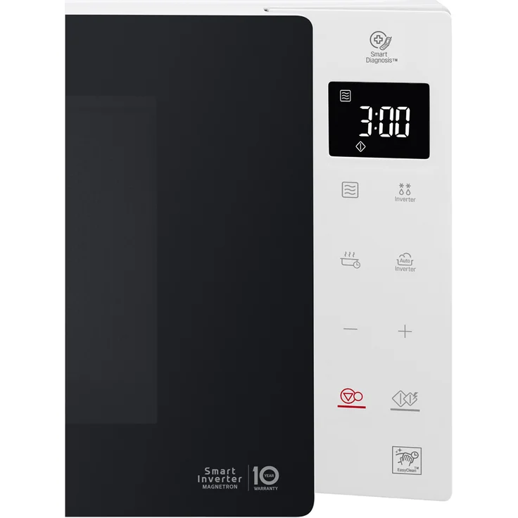 LG MS23NECBW Mikrowelle, Standgerät, 23 Liter Garraum, 1000 Watt, Auftauen, schwarz, weiß – Bild 6