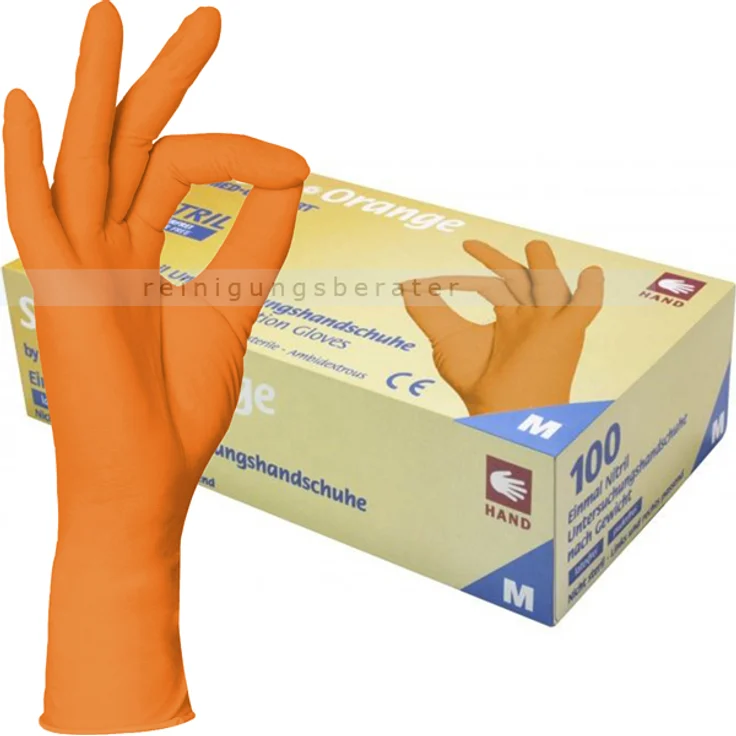 Ampri Nitrilhandschuhe Style Orange XL – Bild 1