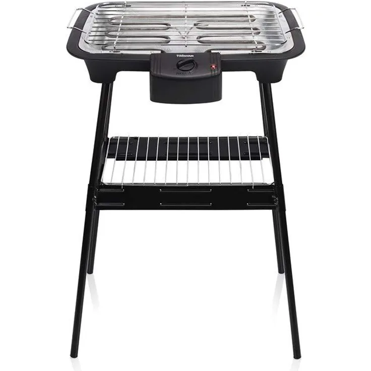 Tristar elektrischer Tisch- und Standgrill - 38x22cm Grillfläche, inkl. Grillrost, regelbare Heizstufe, 2000 Watt, BQ-2883