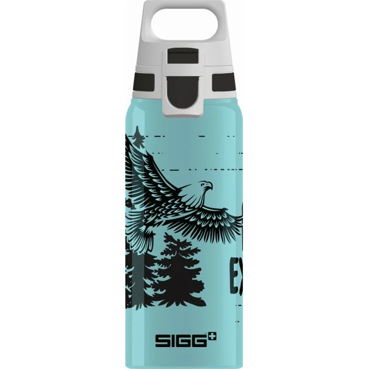 SIGG BRAVE EAGLE 0.6 L Trinkflasche ALU mit WMB ONE TOP, BPA frei, Auslaufsicher, Co# tauglich – Bild 1