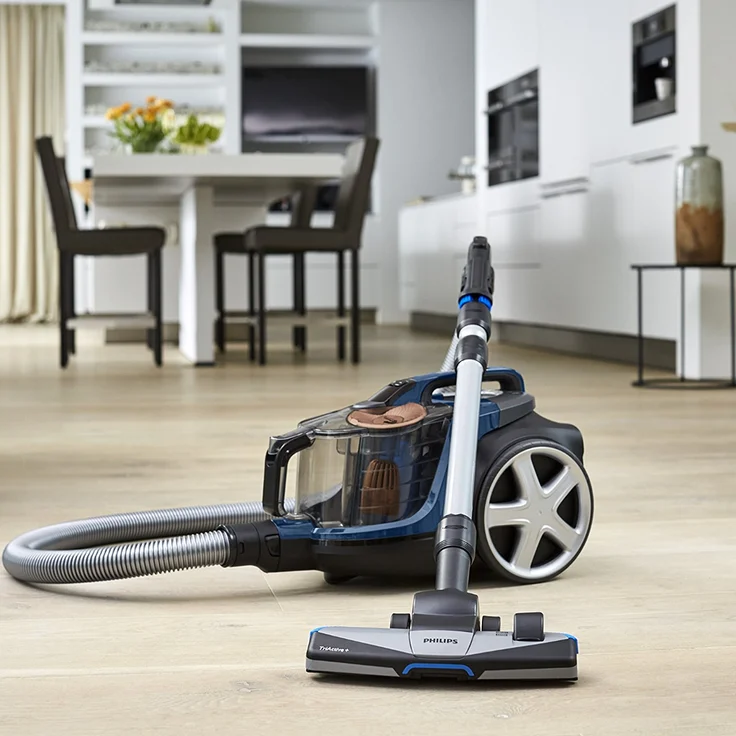 Philips FC9745-09 beutelloser Staubsauger PowerPro Expert (750 W, 2 L Staubvolumen, extra Turbodüse für Tierhaare ) blau- schwarz – Bild 6