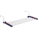 Leifheit Hängetrockner Quartett 20, robuster Wandwäschetrockner, flexibel einsetzbarer Wandtrockner für den Innen- und Außenbereich, Trockenlänge 2 Meter