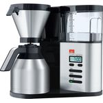 Melitta 1012-06 AromaElegance Therm DeLuxe Filter-Kaffeemaschine, Schwarz-Edelstahl 