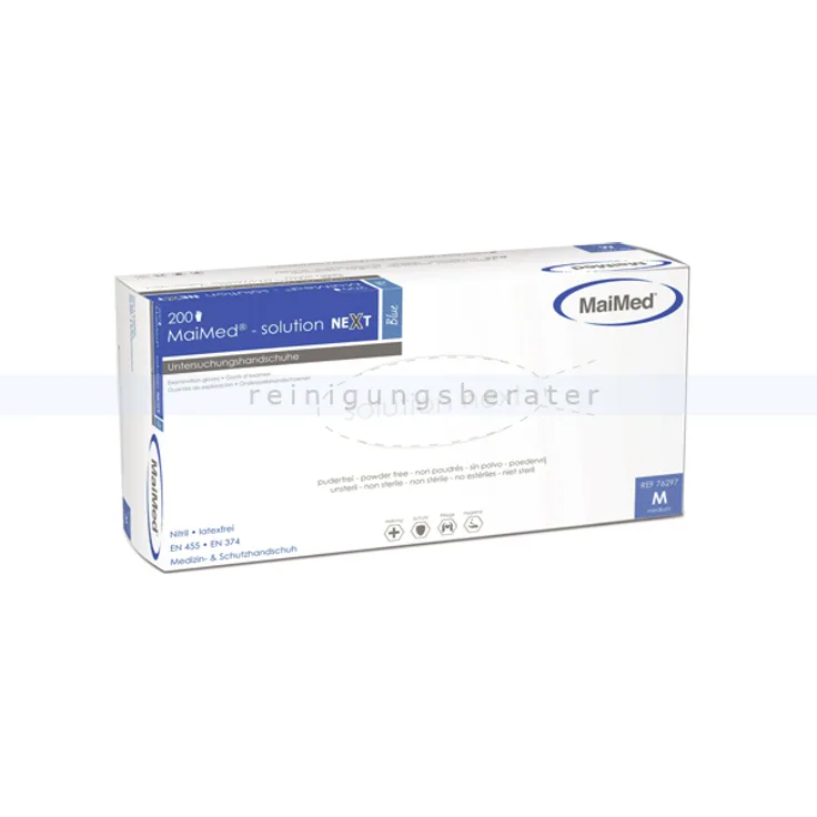 Maimed Nitrilhandschuhe Solution next PF blau L