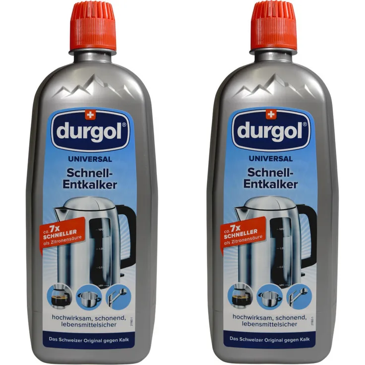 Durgol Universal Schnell-Entkalker für Geräte, Armaturen, Oberflächen, 2er Set, 2 x 750 ml