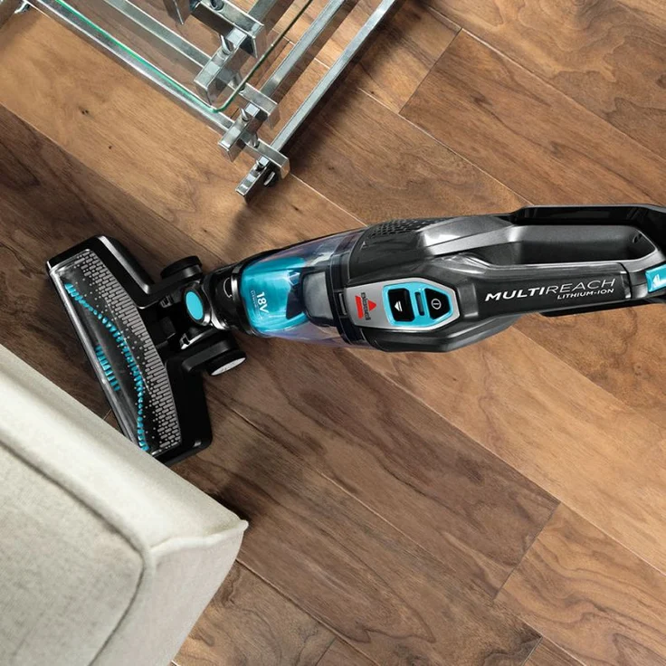 Bissell 2280N MultiReach Essential Handstaubsauger, 30 min Akkubetrieb, Zyklon-Technologie, abklappbarer Griff, Ladestation mit Aufsatzaufbewahrung, schwarz-blau – Bild 11