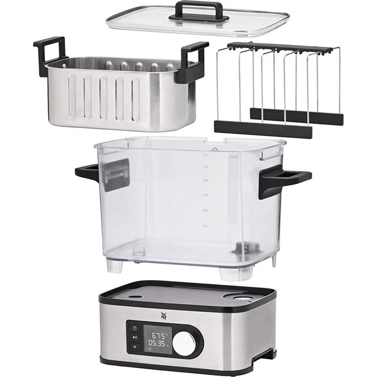 WMF Lono 2in1 Sous Vide Garer Pro mit Slow-Cook Einsatz, 1500 W, Wasserbehälter 6,0 l, Timer-Funktion bis 72 Stunden – Bild 9
