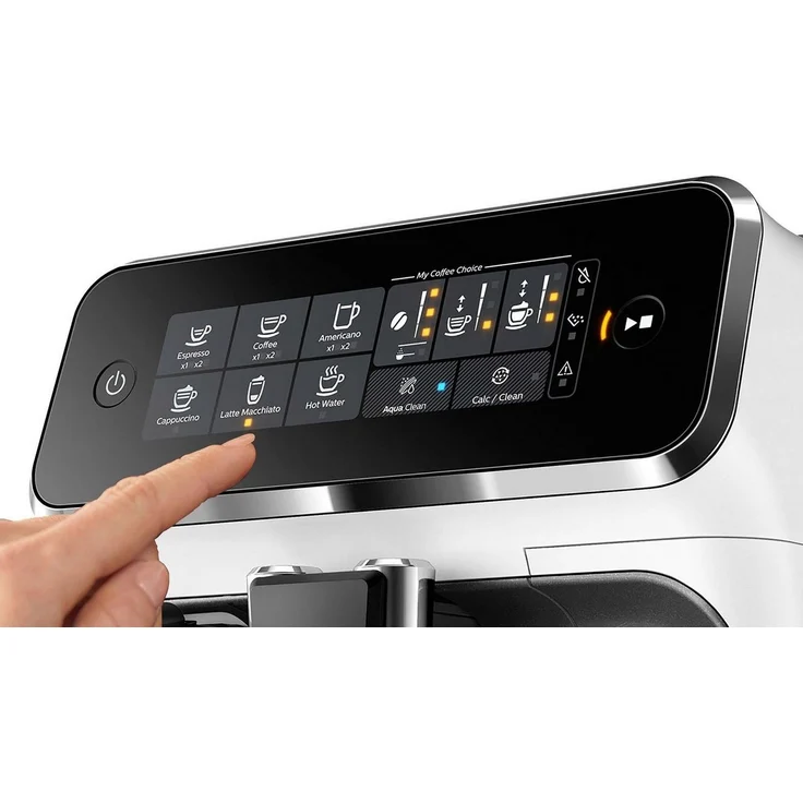 Philips 3200 Serie EP3243-50 Kaffeevollautomat, 5 Kaffeespezialitäten (LatteGo Milchsystem) Weiß-Klavierlack-schwarz – Bild 4