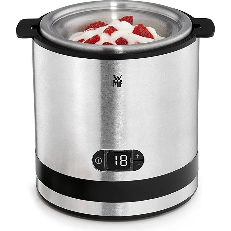 WMF KüchenMinis Eismaschine 3in1 - für Frozen Joghurt, Sorbet und Eiscreme, 12W, Gefrierbehälter 300 ml, 30-Minuten-Timer, silber – Bild 3