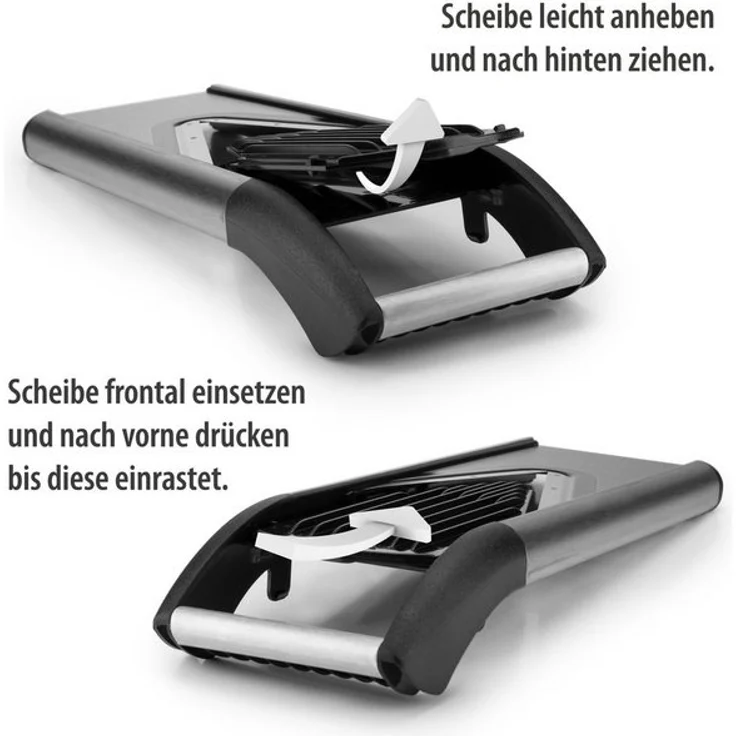 Börner Gemüsehobel V6 ExclusiveLine Gemüsehobel aus Edelstahl, Kunststoff, mit 2 Messereinschüben – Bild 1