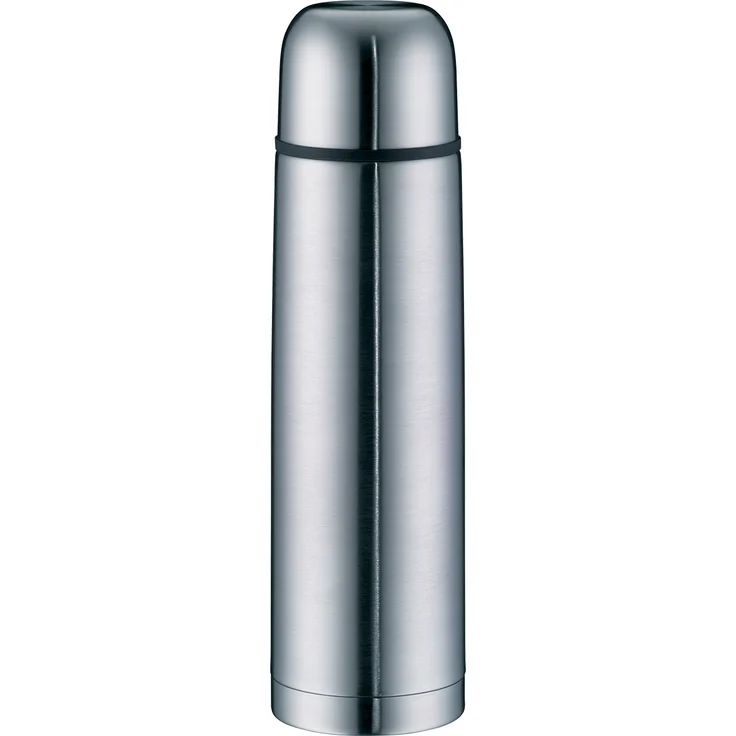 alfi 5457.205.100 Isolierflasche isoTherm, Edelstahl mattiert, 1,0 Liter, Drehverschluss, 12 Stunden heiß, 24 Stunden kalt, BPA-Free – Bild 1