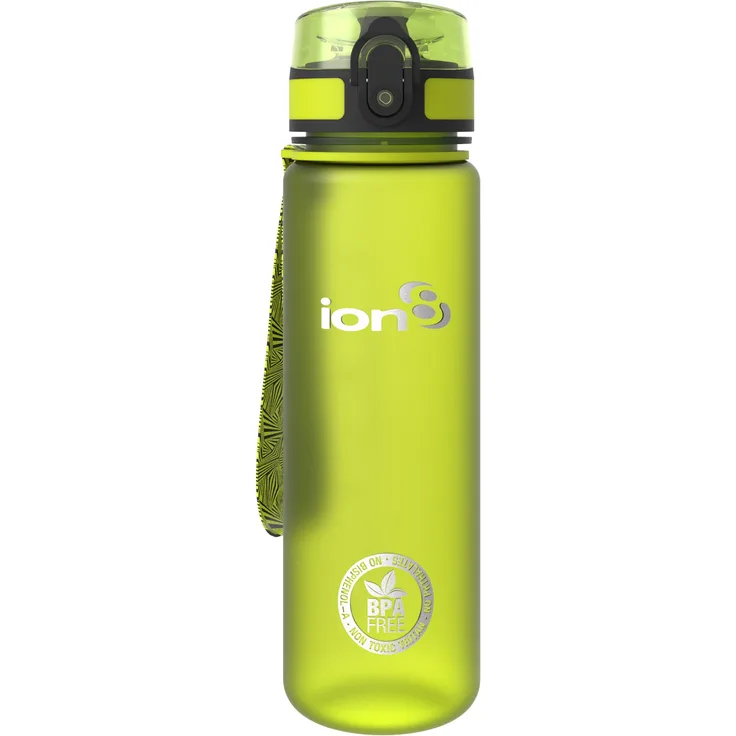 Ion8 auslaufsichere schlanke Wasserflasche - Trinkflasche, BPA-frei, 500ml - 18oz, Grün (Frosted Green)