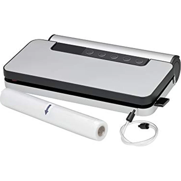 WMF Lono Vakuumierer (90W, mit abnehmbarer Folienbox, Vakuumiergerät mit Folienrolle und 5 Beutel, 30 cm Doppel-Schweißnaht, 5 Funktionstasten) – Bild 1