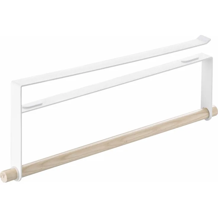 YAMAZAKI Tower Hängender Küchenrollenhalter, Stahl, Weiß, One Size