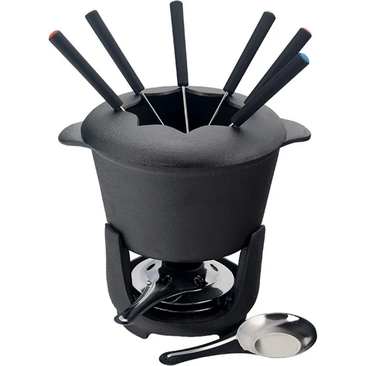 Garcia de Pou Dienst Fondue Ø 16,8X17,5 cm Schwarz Eisen - 1 Un.