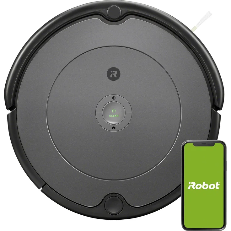 iRobot Roomba 697 Saugroboter, 90 min Akkubetrieb, App- und Sprachsteuerung, grau – Bild 1