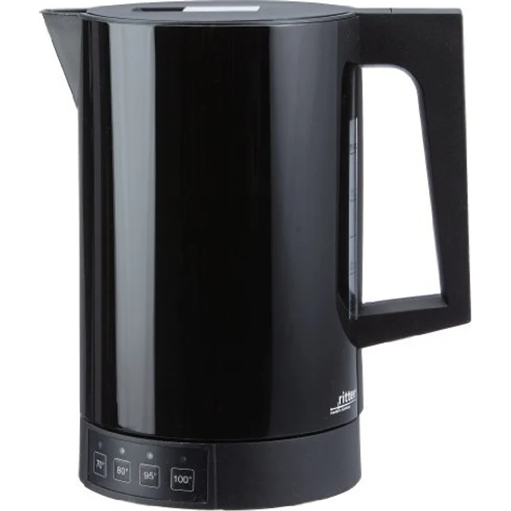 Ritter fontana 5, Wasserkocher kabellos, 2800W, mit Temperatureinstellung, 1,1L, schwarz – Bild 2