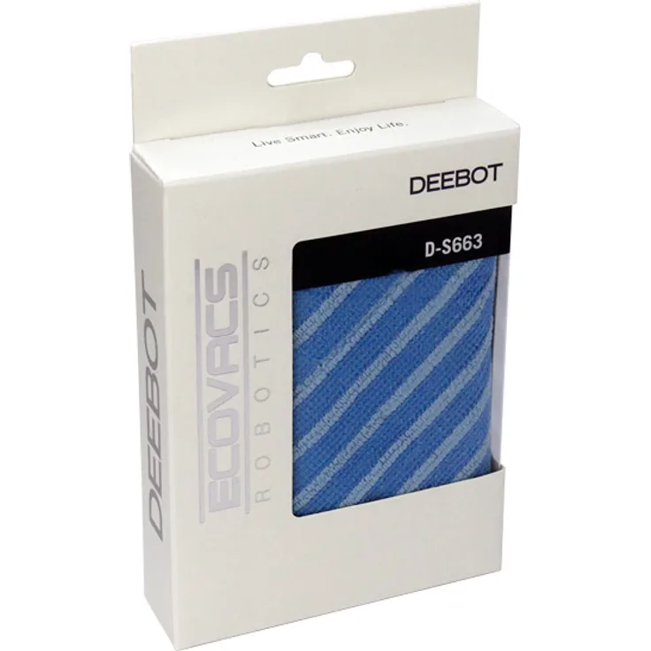 Ecovacs D-CC3D Reinigungstücher - Passend für DEEBOT 600-601-605, 3x Stück, Weiß