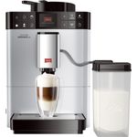 Melitta Caffeo Varianza CSP F570-101, Kaffeevollautomat mit Milchsystem und integriertem Mahlwerk, One Touch Funktion, Silber